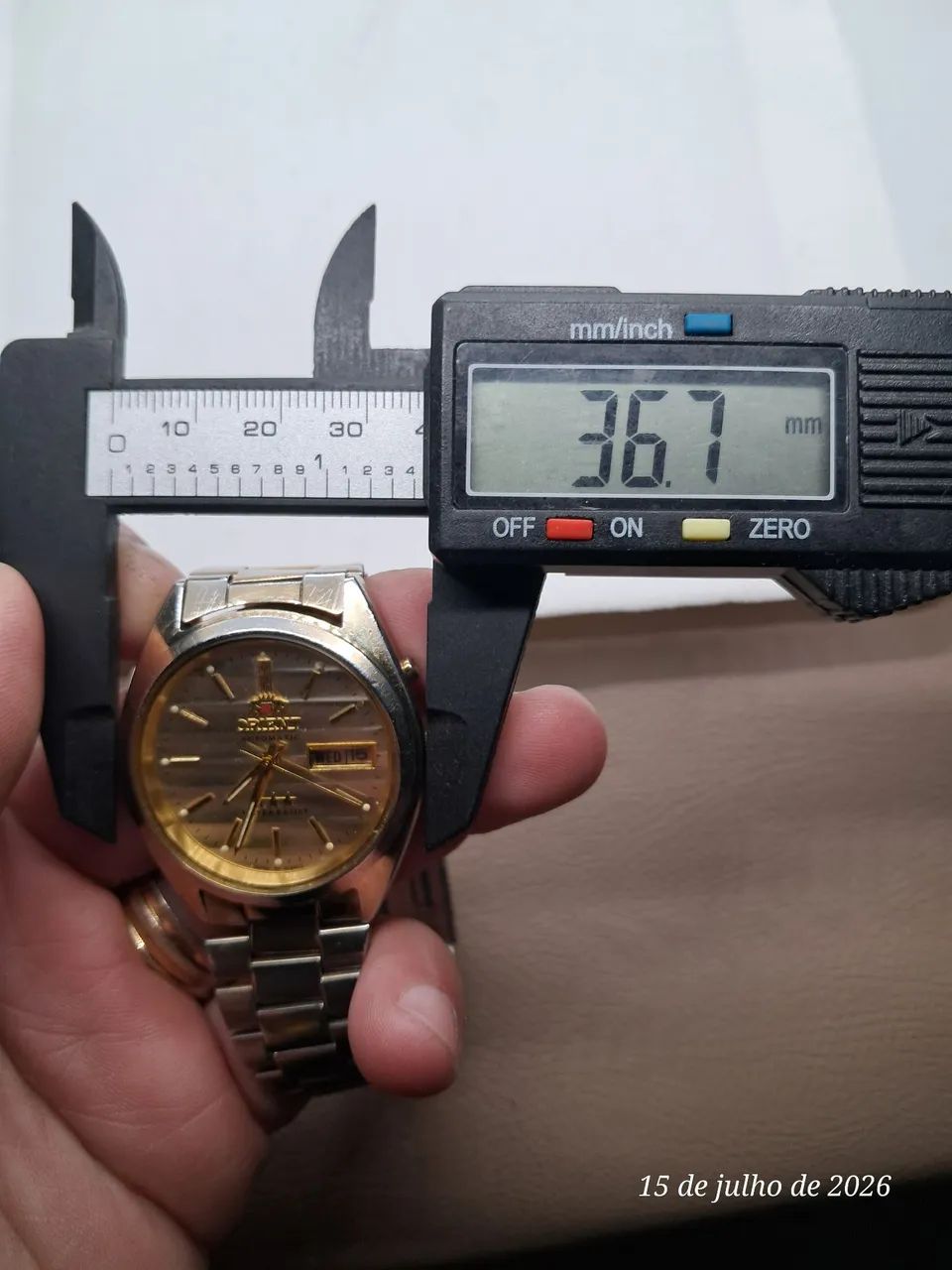 Relogio Orient automático dourado - Foto 5
