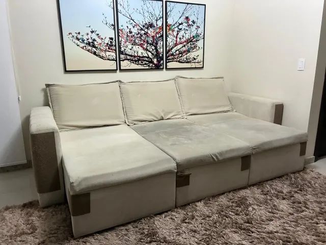 Sofá com Chaise - 3 Lugares - 2,82 m - Foto 3