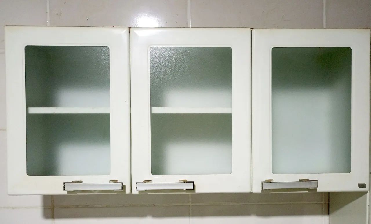 Armário Aéreo de Cozinha Itatiaia 3 Portas com Vidro - USADO