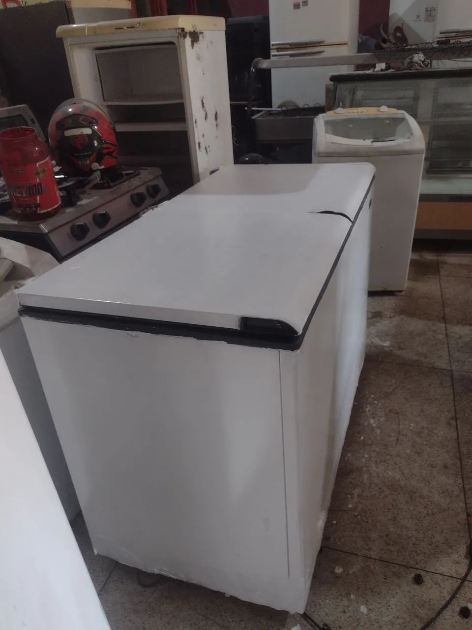 Freezer horizontal 2 tampas de 480 litros funcionando perfeitamente 1500 - Foto 4
