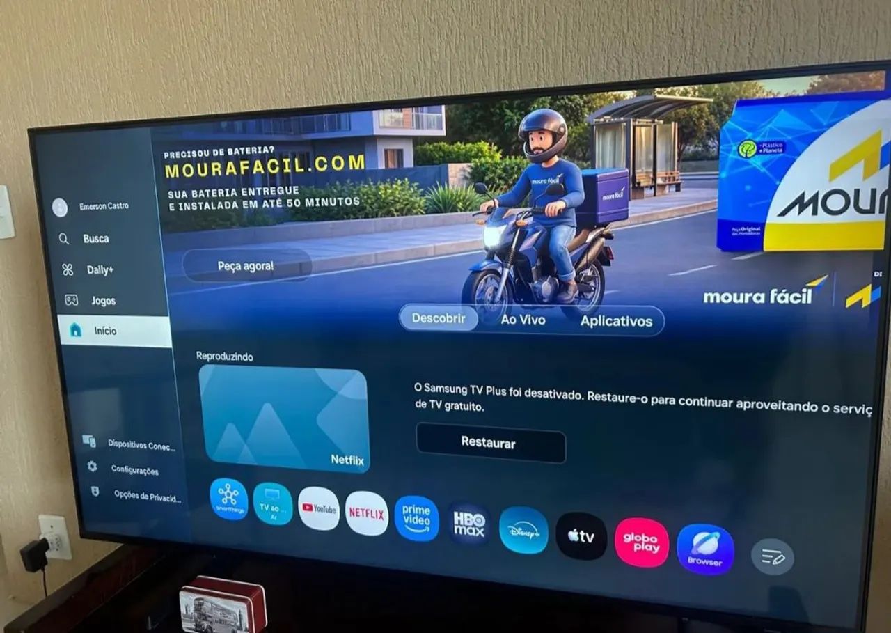 Smart tv sansung 50 polegada 