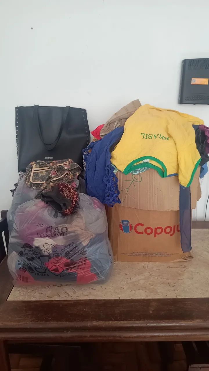 Lote de roupase bolsas