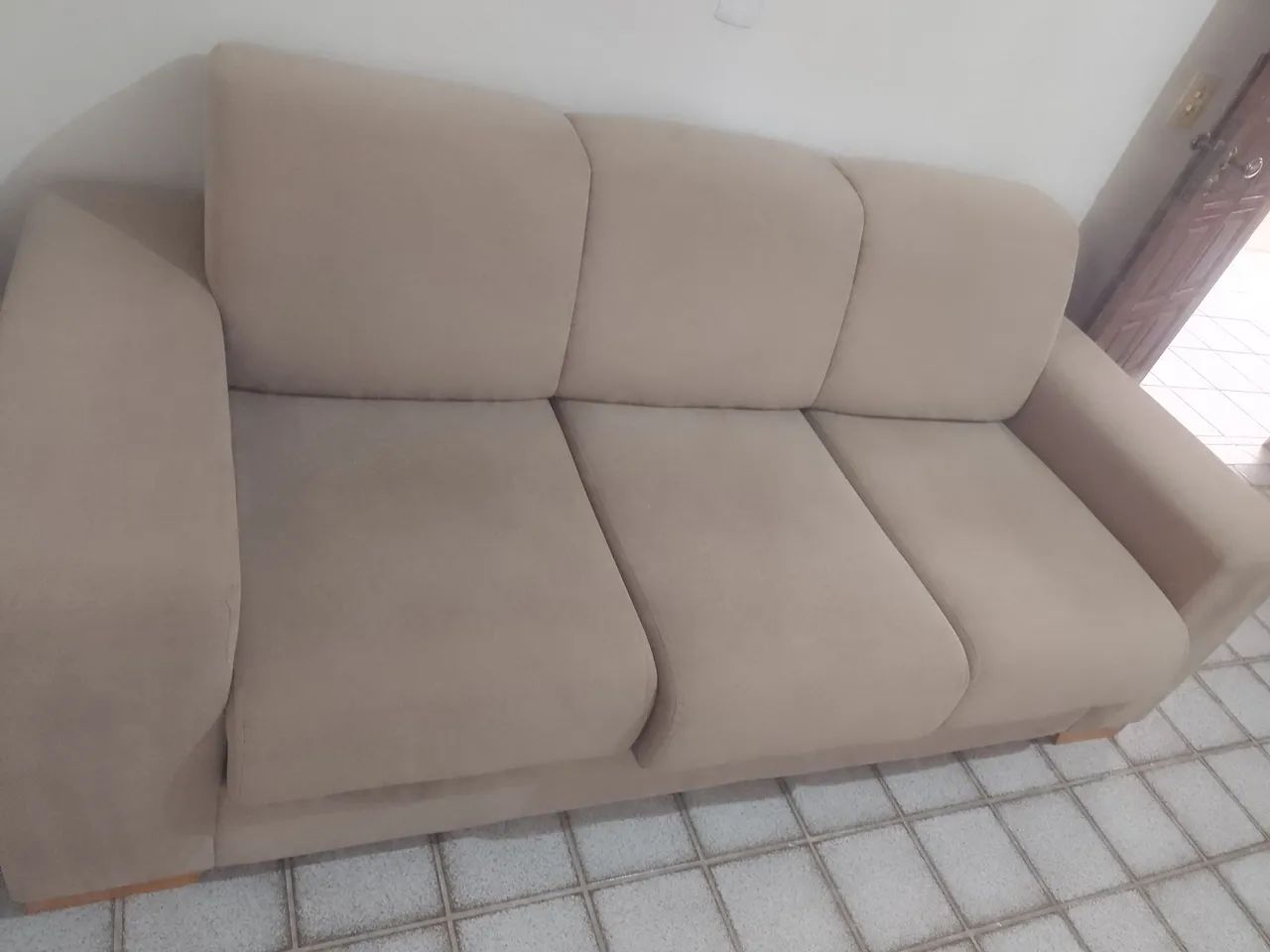 Sofá Poltrona da ArtFlex DECORART Tecido Suedy 03 lugares - Foto 2