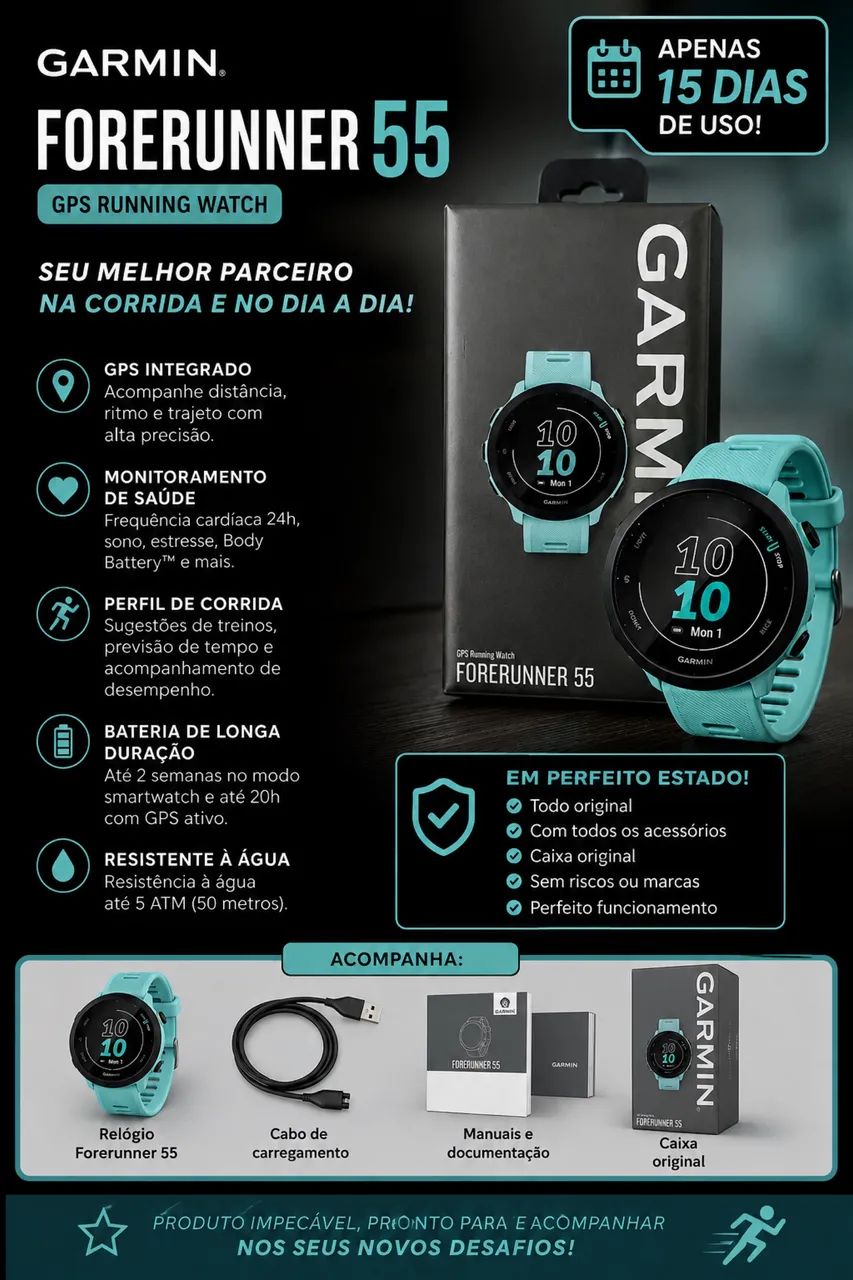 garmin forerunner 55 azul