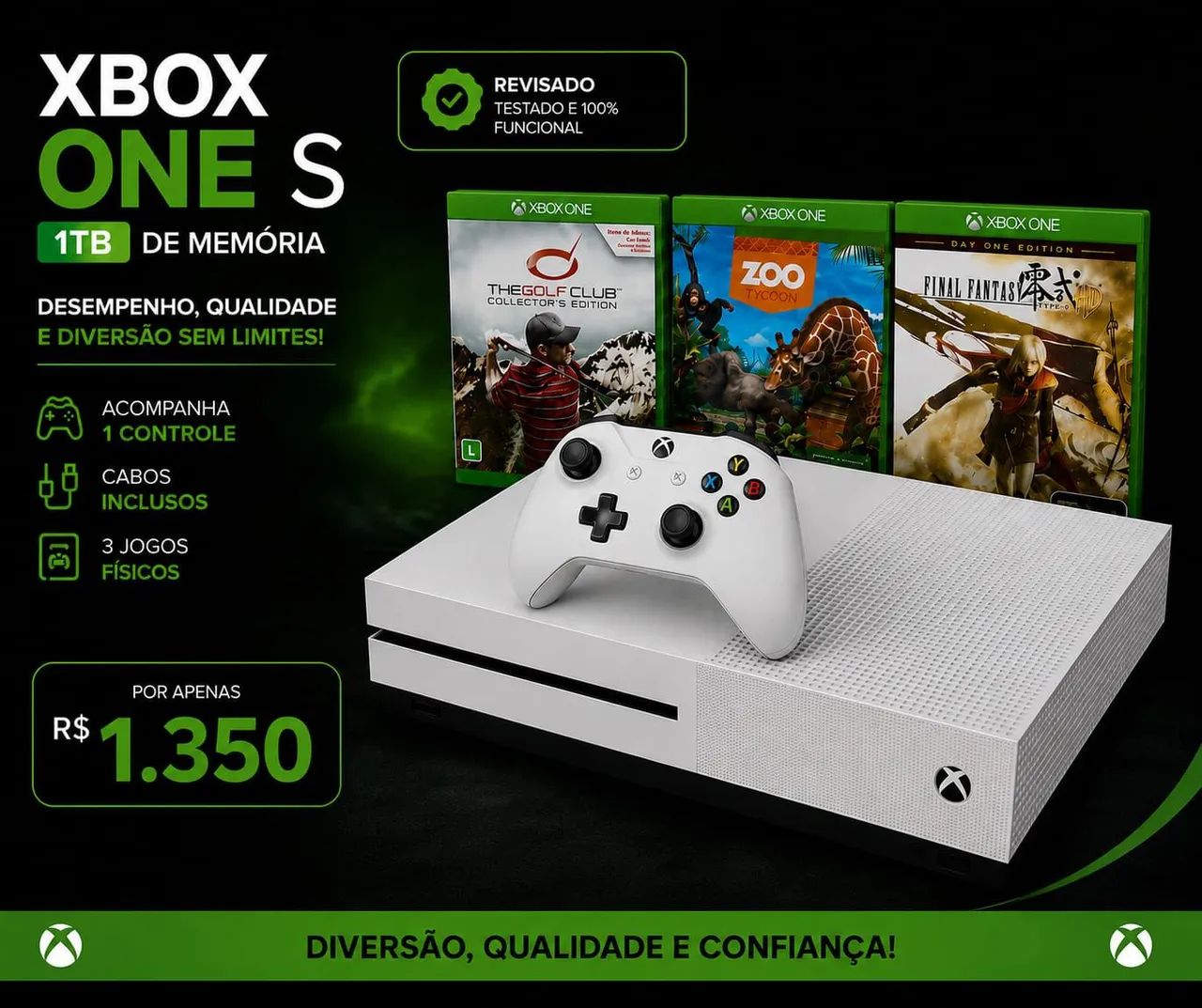 Xbox one s 1 TB 