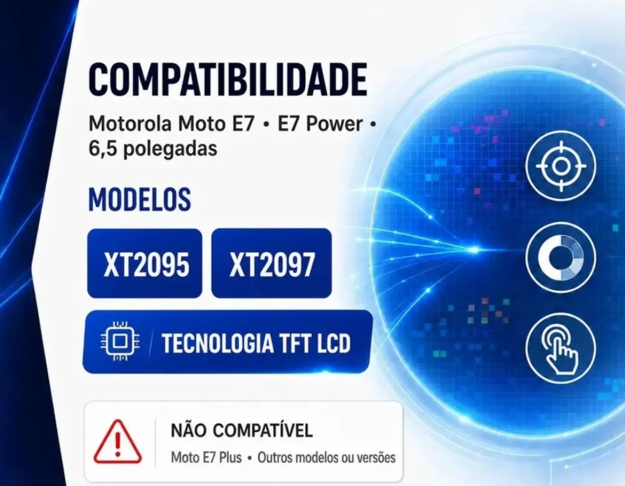 Tela display para moto E7/E7 power - Foto 2