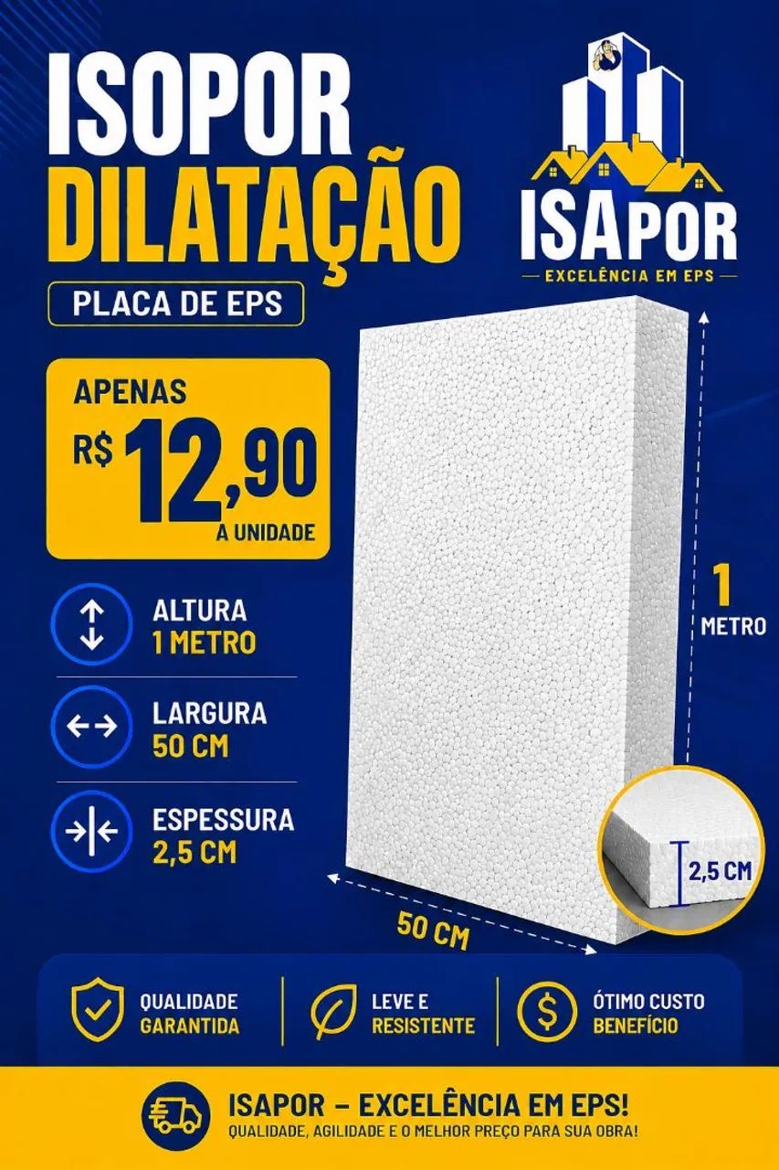 Isopor de dilatação  - Foto 4