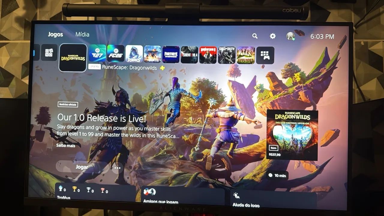 MONITOR GAMER ALIENWARE 27? QHD 180Hz + LIGHT BAR DE BRINDE! - Foto 4