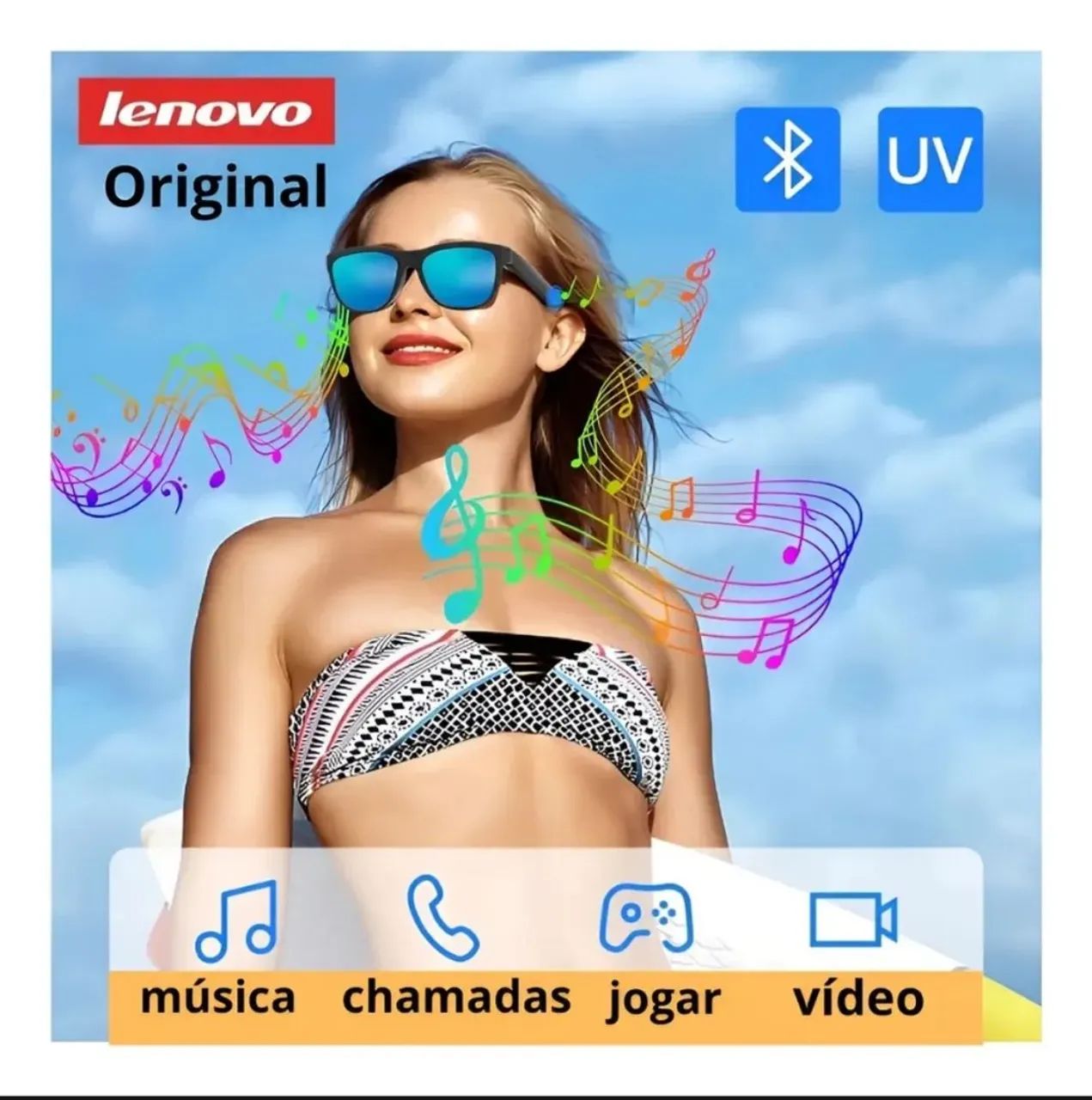 Óculos bluetooth Lenovo  - Foto 5