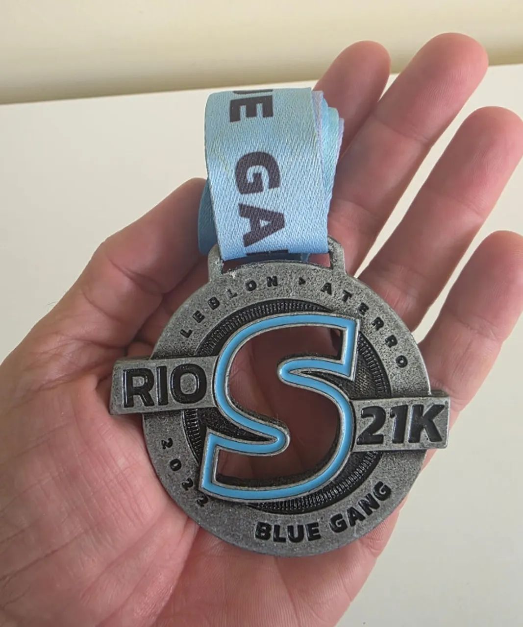 Medalha oficial Rio 21K Leblon Aterro - 2022