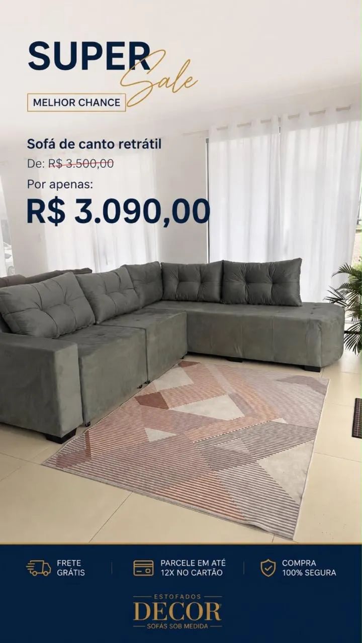 Sofás Modelos Retrô E Retrátil  - Foto 3