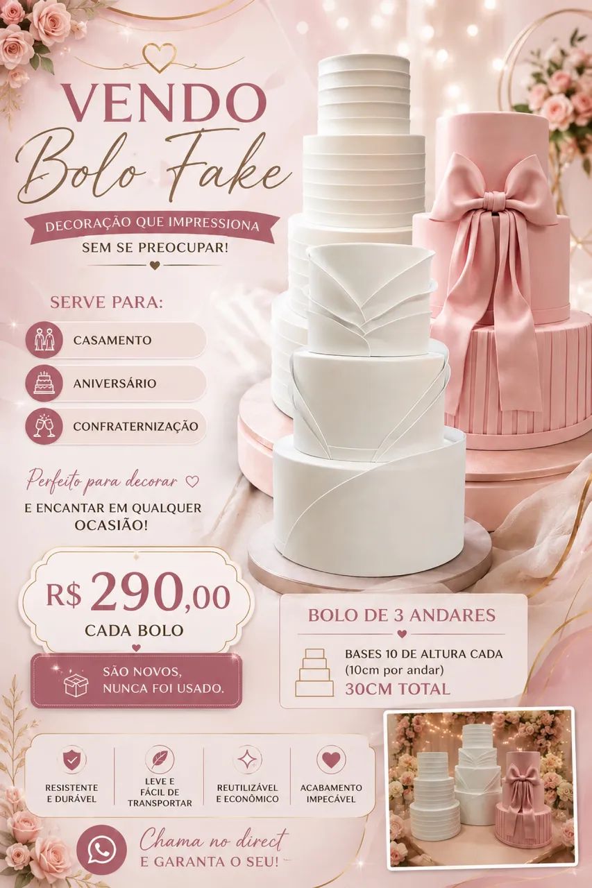 Bolo fake 