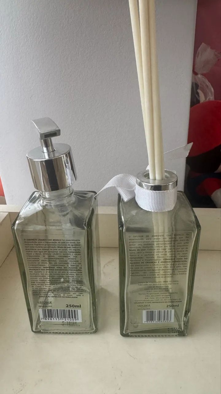 Frasco vazio L?eponge - sabonete e aromatizador 