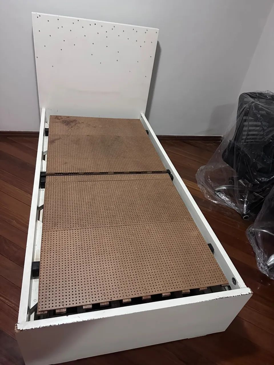 Cama Solteiro Branca Líder Interiores - Foto 3