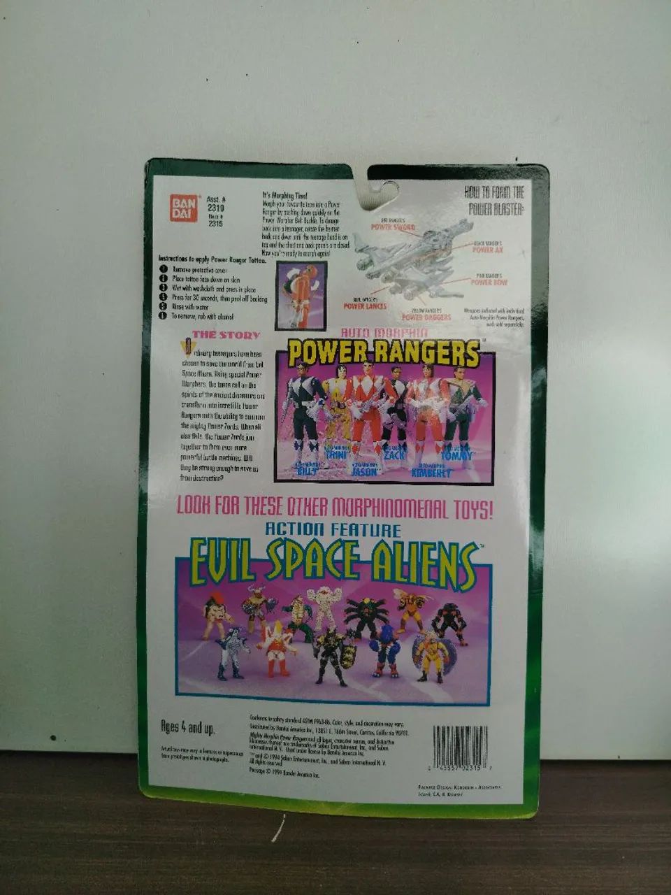Migthy Morphy Power Rangers Bandai 1993 - Azul - Foto 2