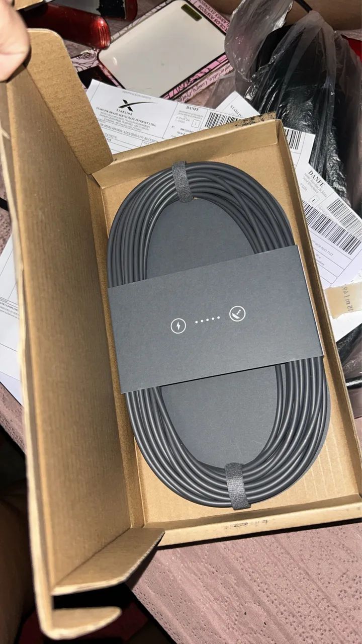 Cabo 15 metros da starlink mini