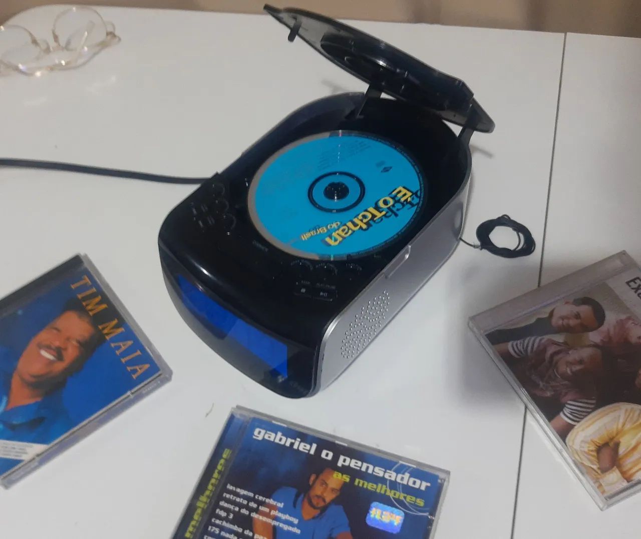 Toca CD com relógio digital RELIQUIA cd funcionando  - Foto 4