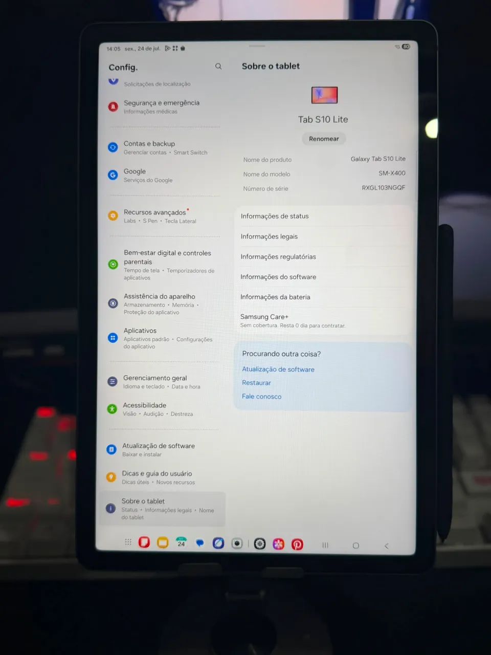 V/T Tab S10 Lite 128GB (Novíssimo) - Foto 3