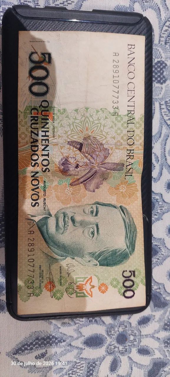 Nota antiga - NCz$500