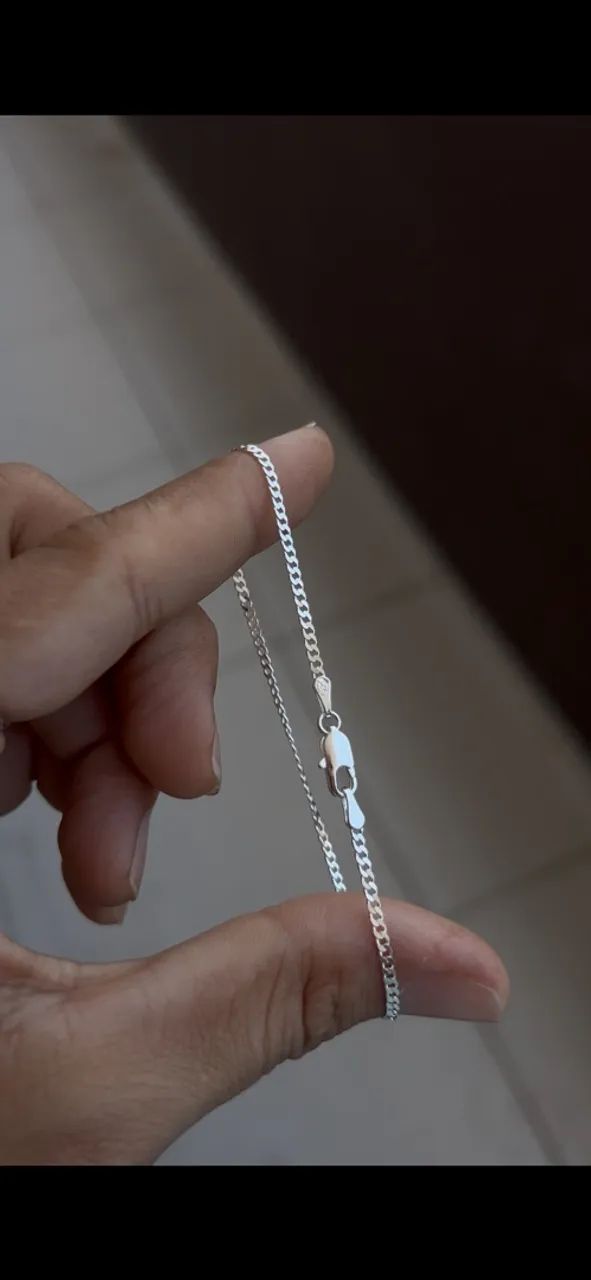 Pulseira Grumet 2 mm Prata 925 - Foto 4