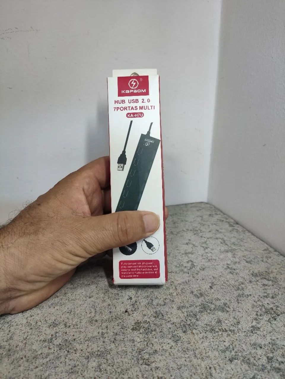 Hub Usb 2.0 Com 7 Portas Switch On/Off e Led Indicador