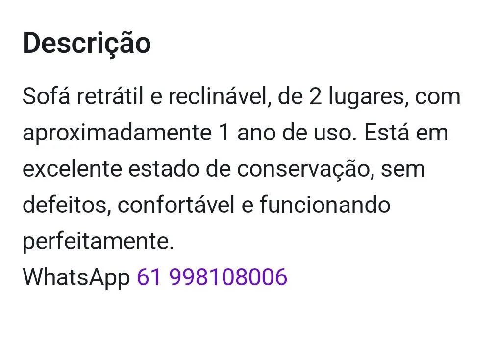 Sofá retrátil reclinável  - Foto 3