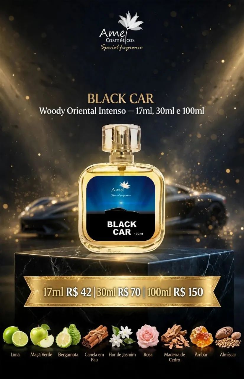 Perfume balack car 