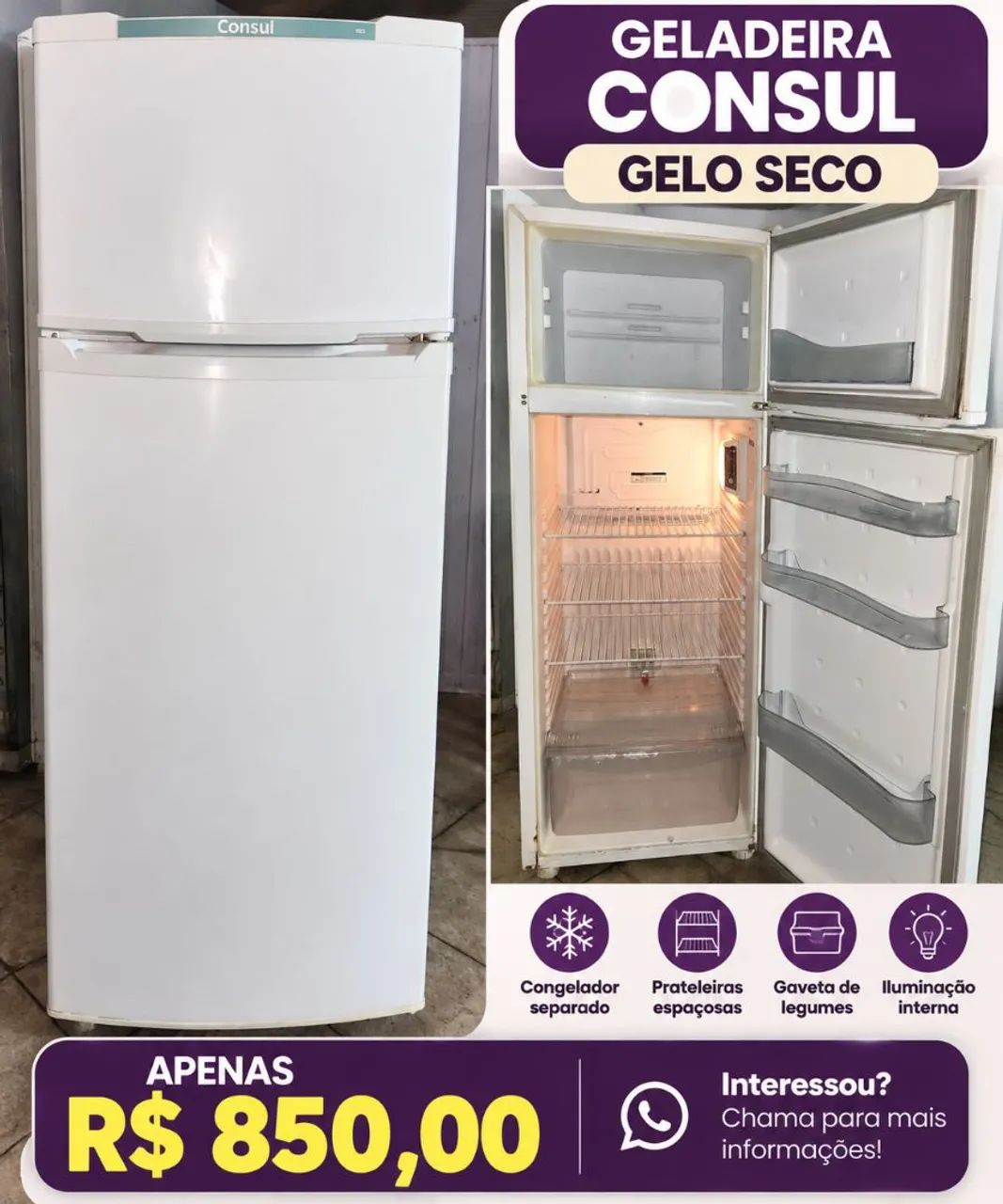 Vendo geladeira 