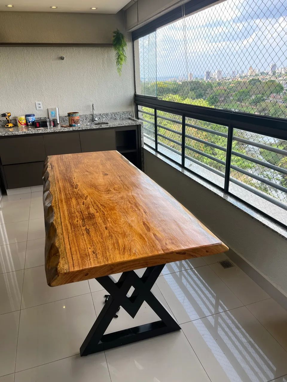 Mesa de madeira maci ça  - Foto 2