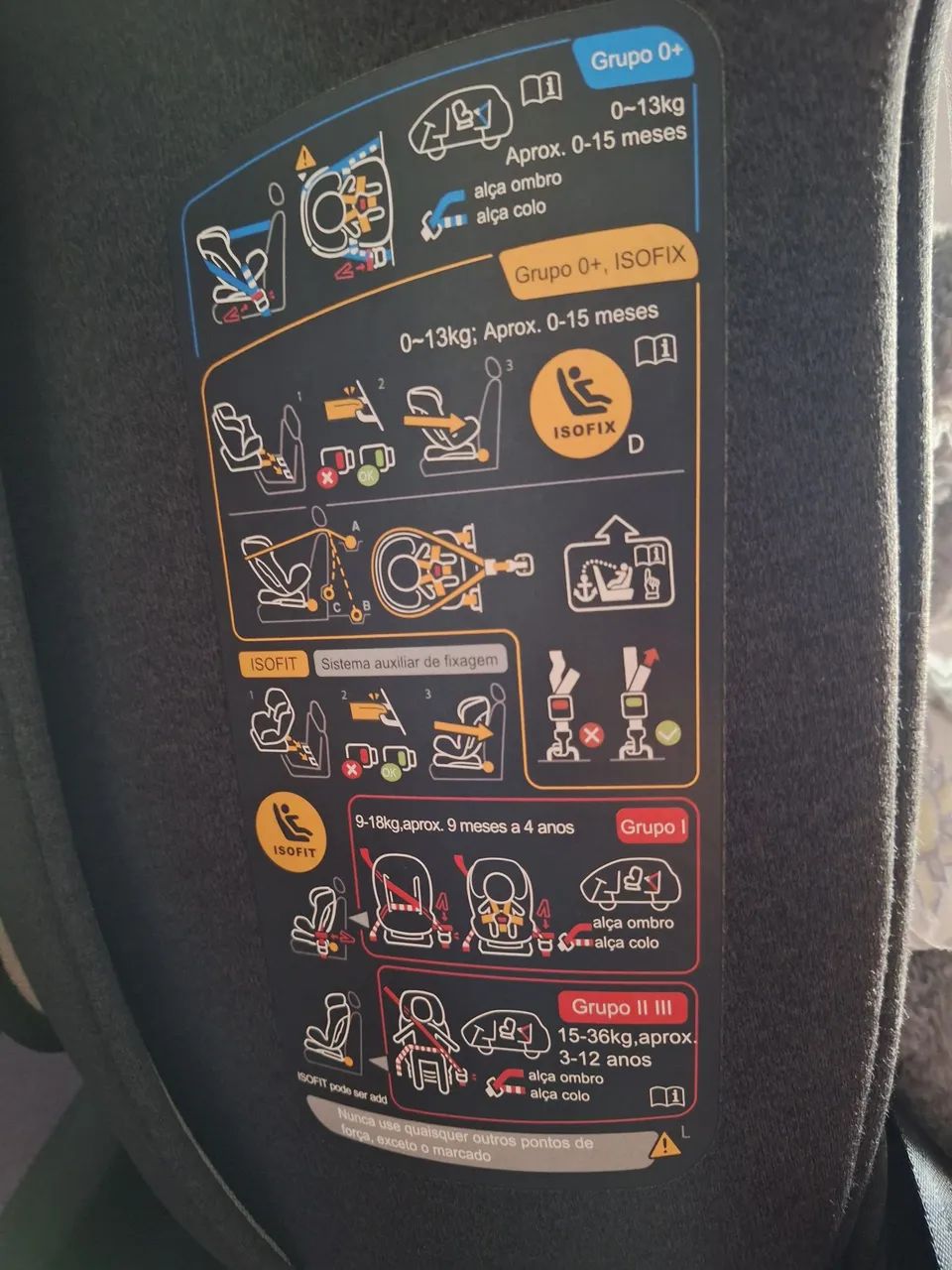 Cadeirinha de carro litet 360° semi nova - Foto 4