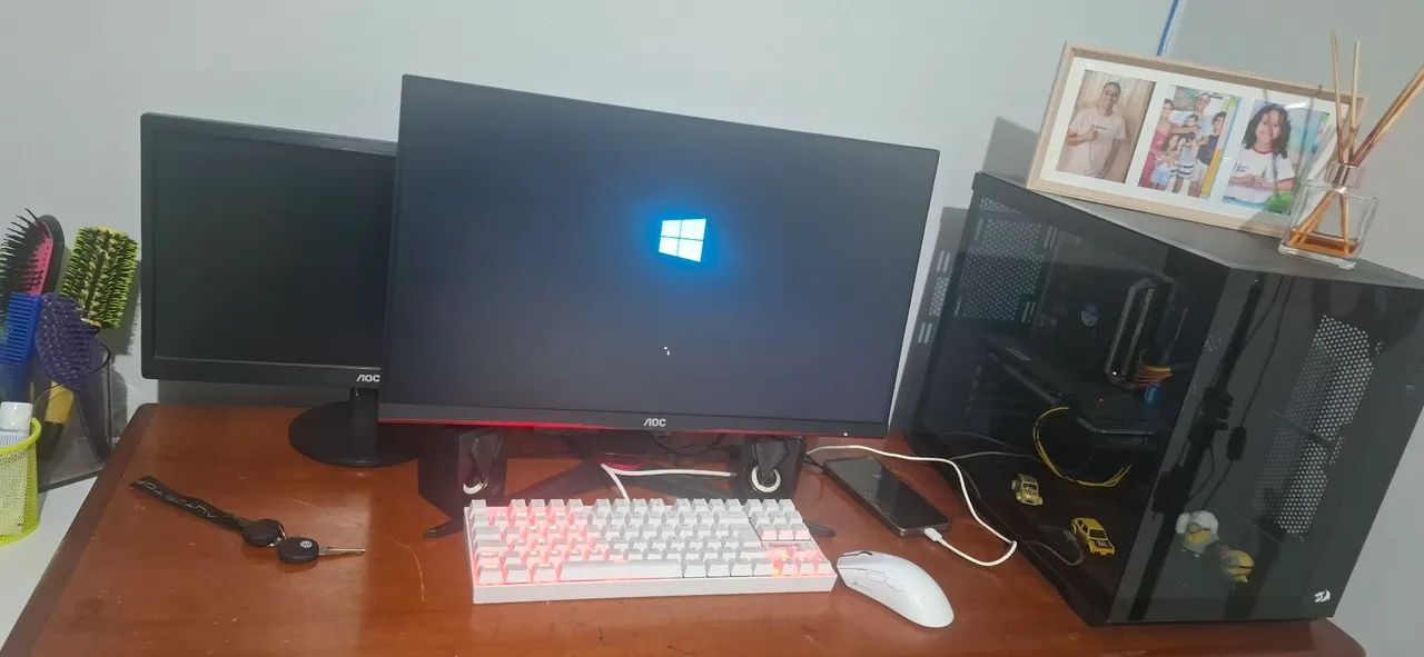 Pc gamer completo com volante e pedais  - Foto 5