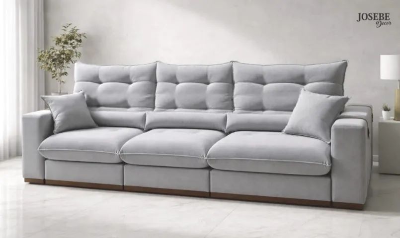 Sofá Retrátil e Reclinavel 2.90cm Pillow top 30cm  - Foto 3