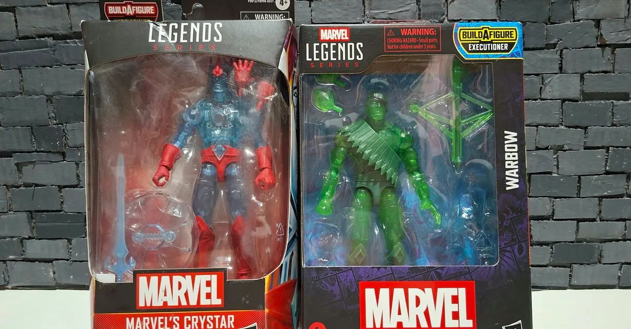 Marvel Legends Lote Crystar e Warbow Completo Com acessórios wave Void e Executor - Foto 5