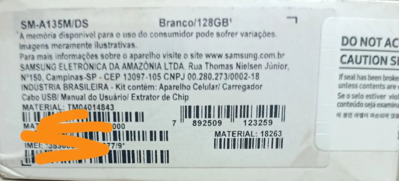 Celular Galaxy Samsung A13 Branco - Foto 2