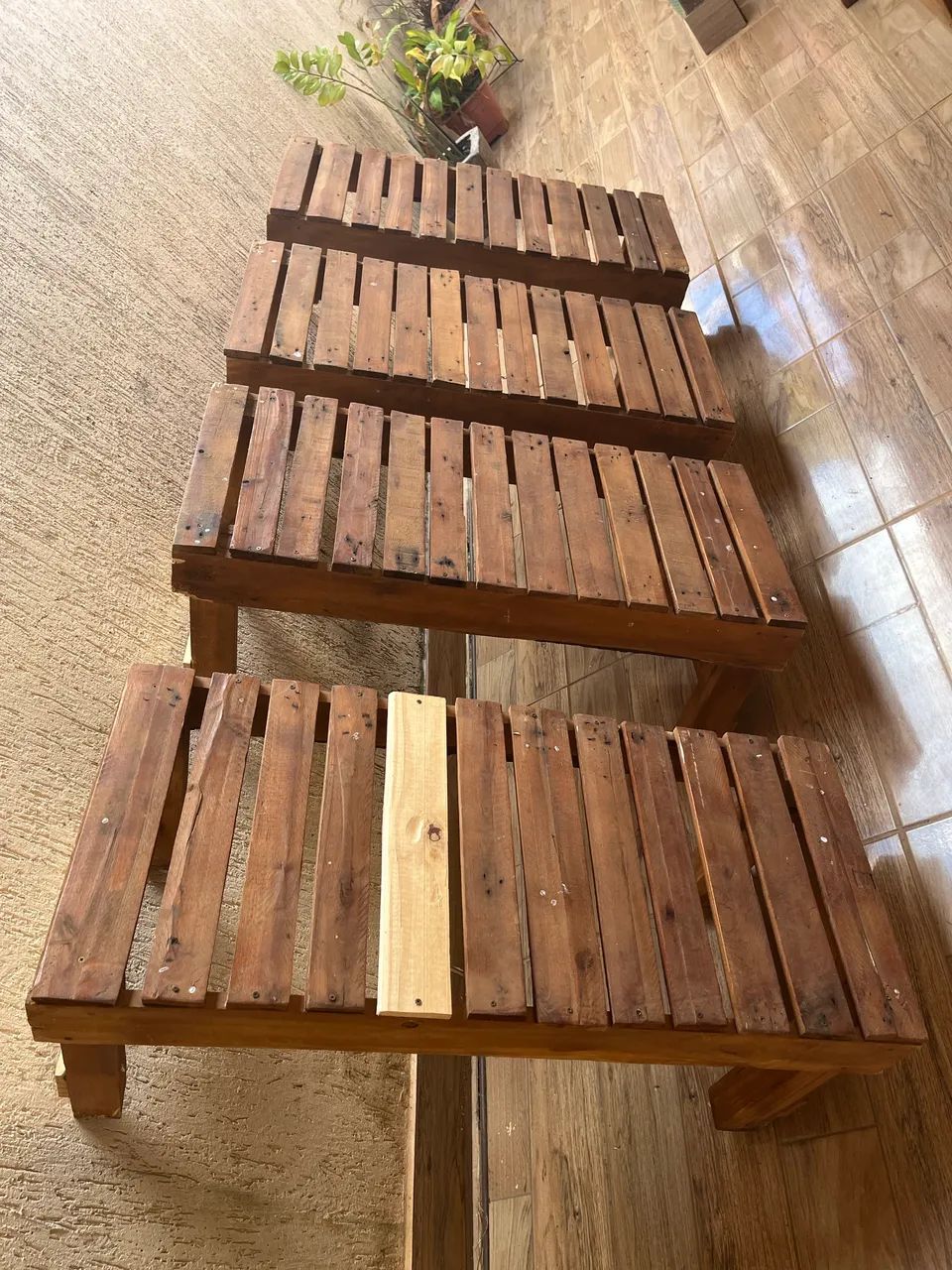 Mesa de palete rústica  - Foto 2