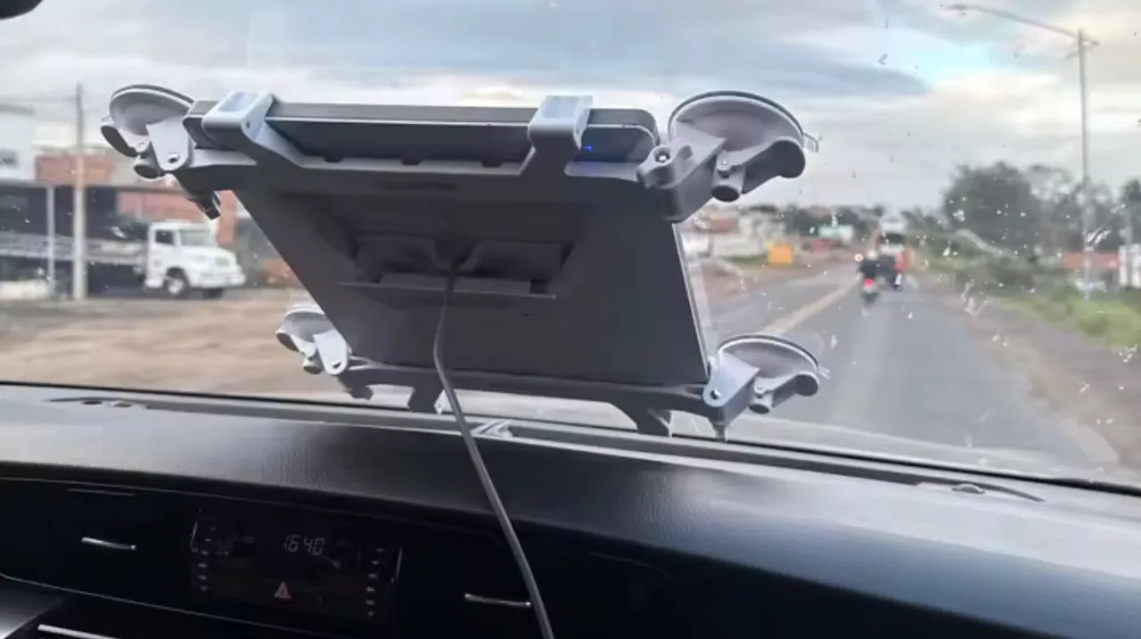 Suporte starlink mini - painel ou para-brisa original linkoostar  - Foto 4