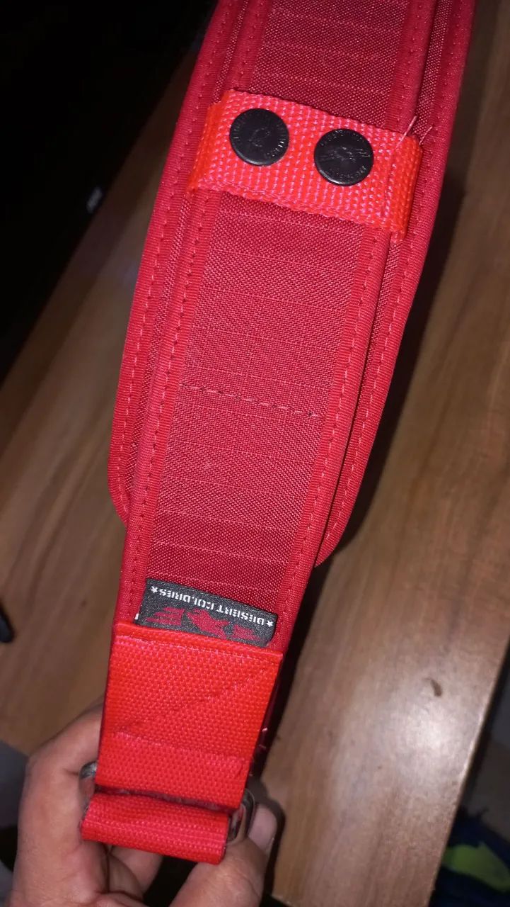 Cinto fire de rapina militar vermelho. - Foto 2