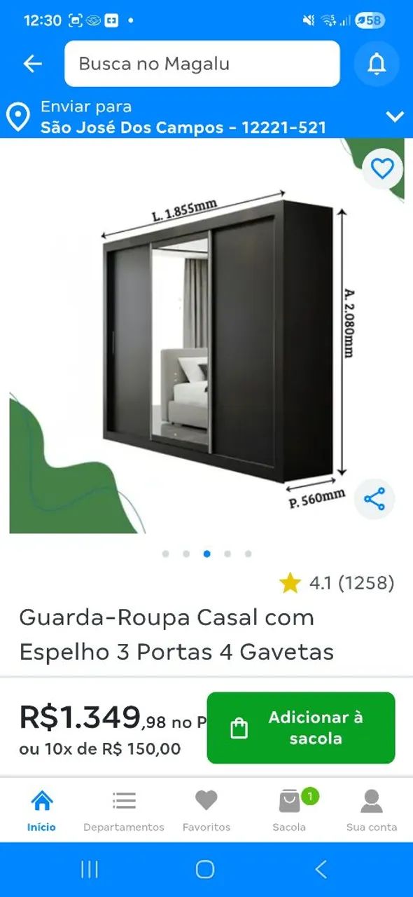 Guarda roupa casal - Foto 3