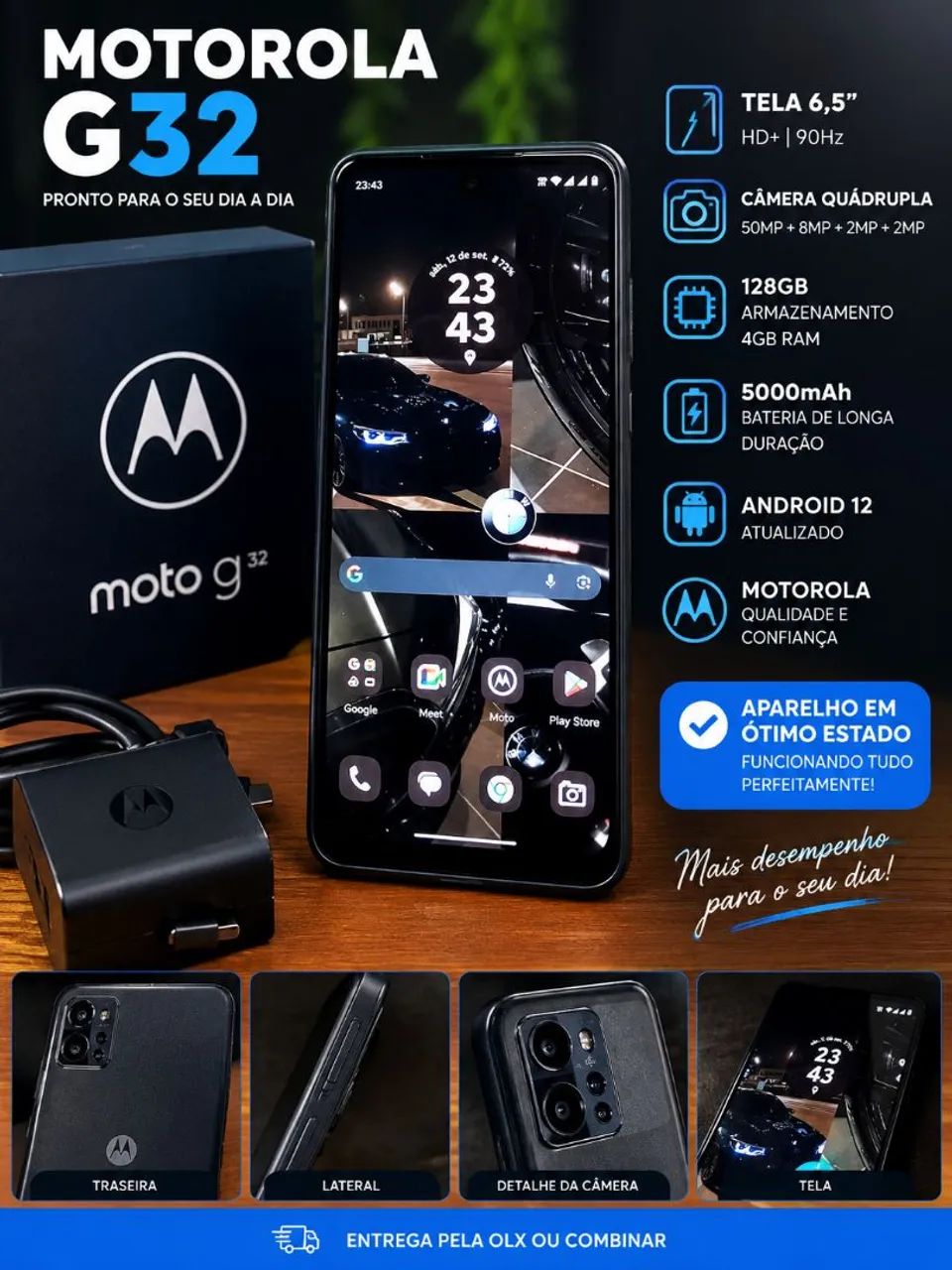 Vende-se celular Motorola g32 semino  - Foto 2