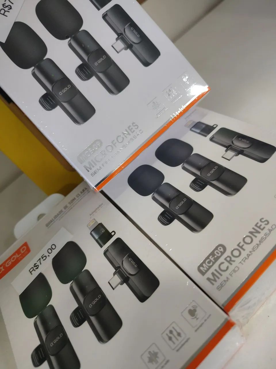 Microfone sem fio de transmissão 