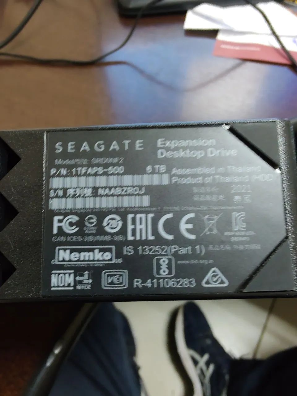 HD Externo Seagate  6TB