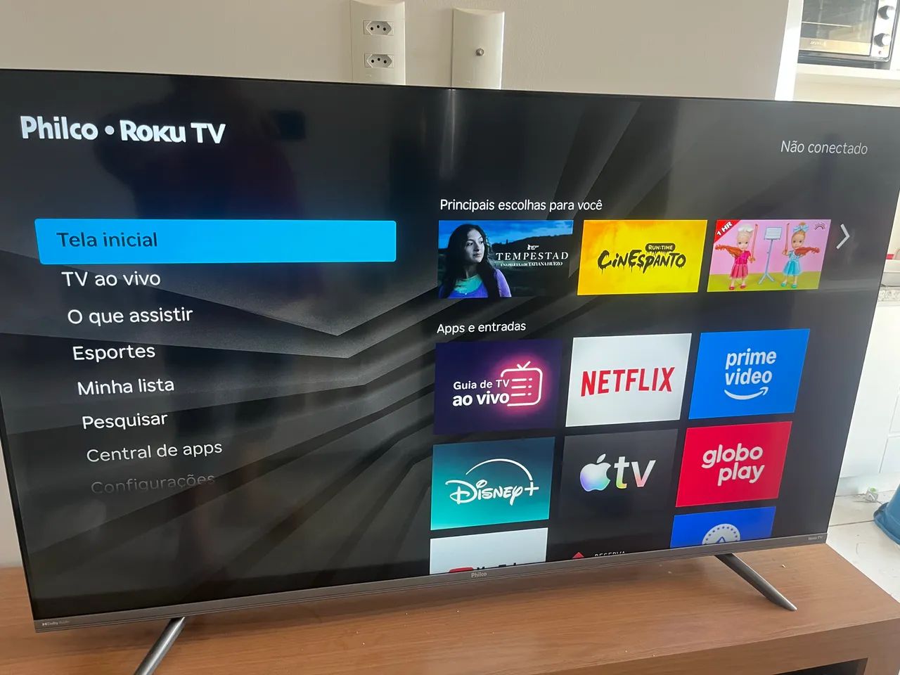 Tv led 55 polegadas Philco 4k bordas infinitas entrega local  - Foto 3