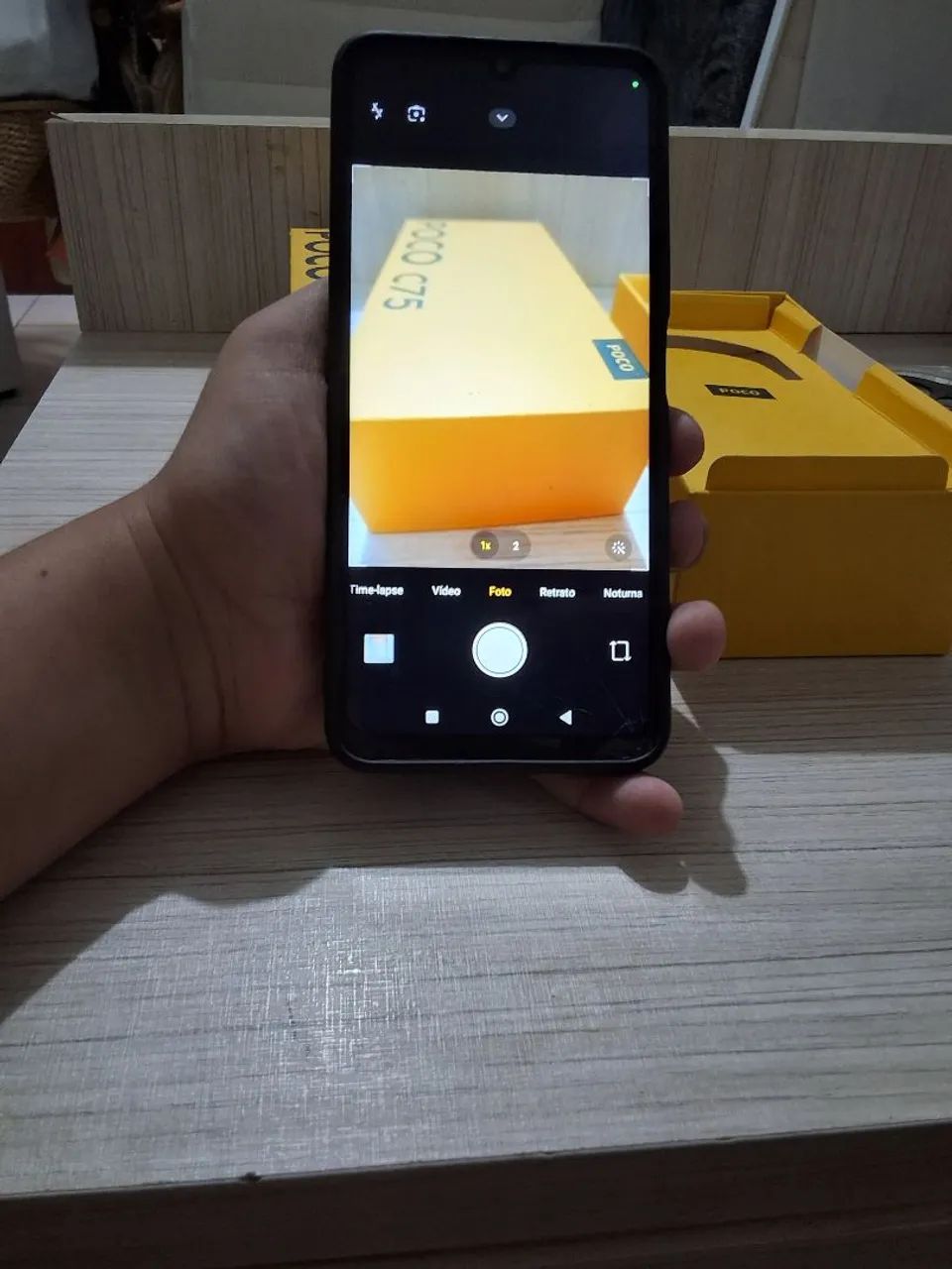 Poco C75 256gb Preto com 2 capinhas caixa e carregador  - Foto 5