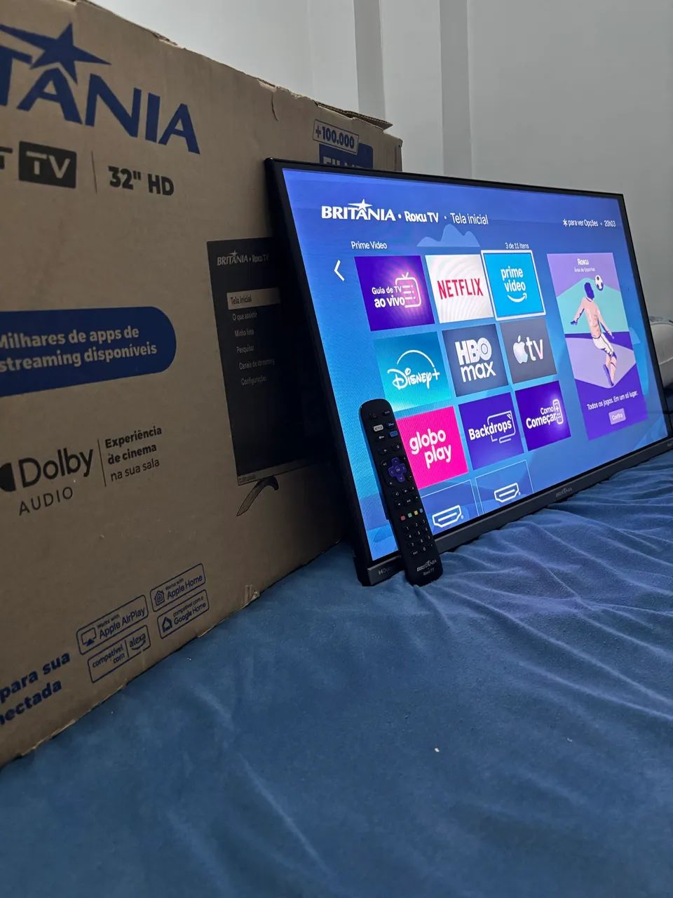 SMART TV BRITÂNIA 32? ROKU TV - Foto 3