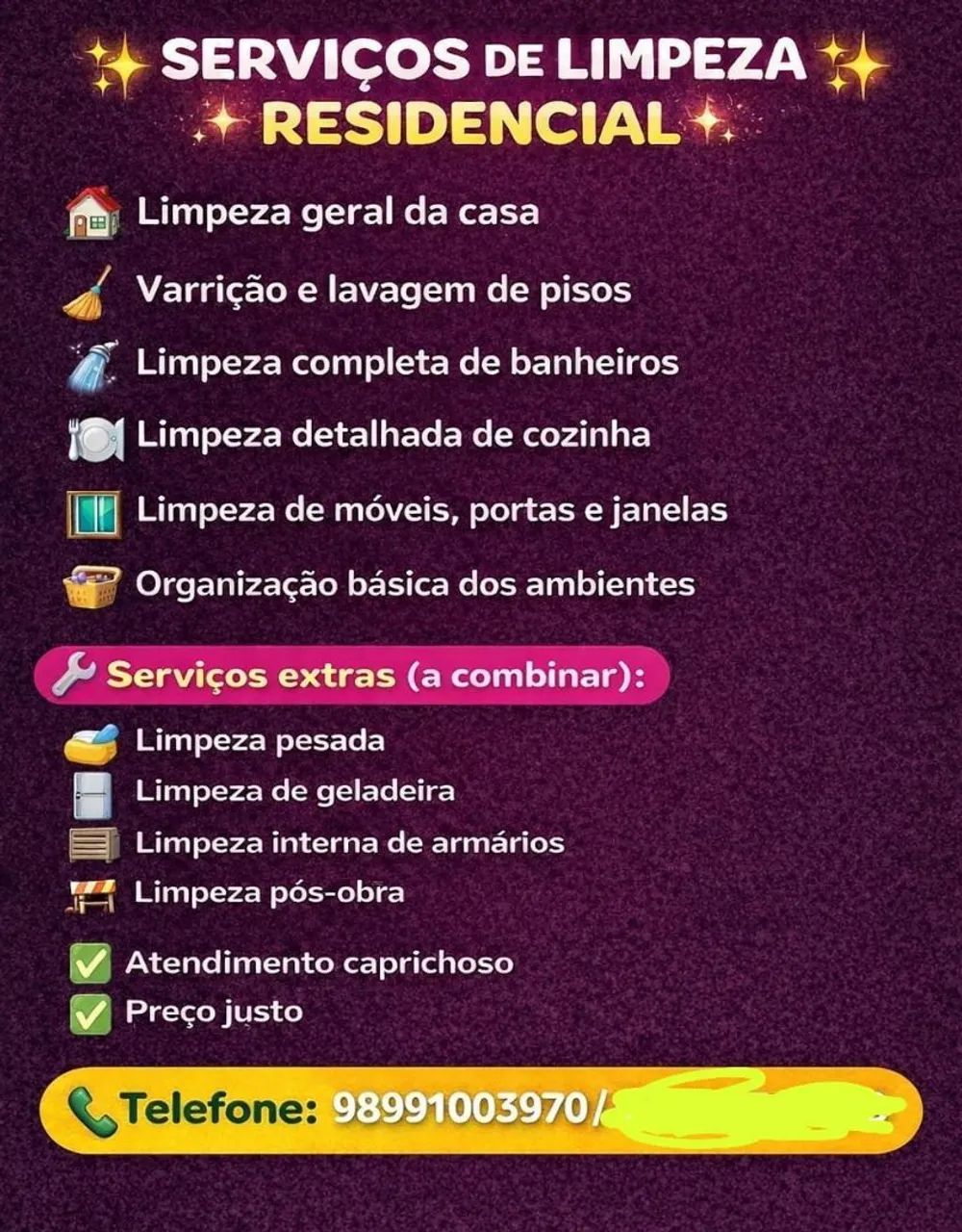 Faço faxina