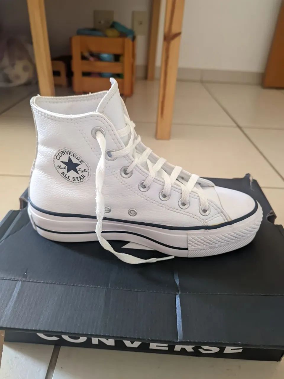 Tênis ALL Star couro/original - Foto 5