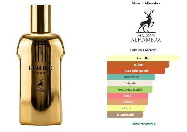 Perfume Maison Alhambra Glacier Gold Eau de Parfum 100ml - Foto 3
