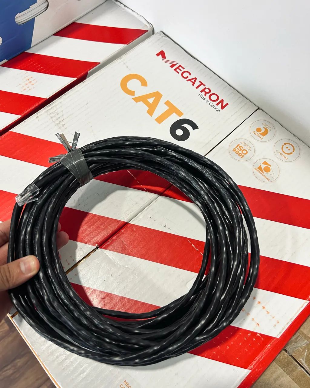Cabo de Rede Internet 15 Metros CAT6 100% cobre -RJ45  - Foto 2