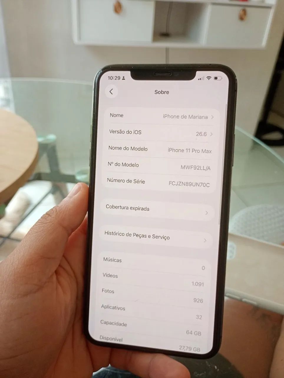 iPhone 11 pro Max com nota  - Foto 3
