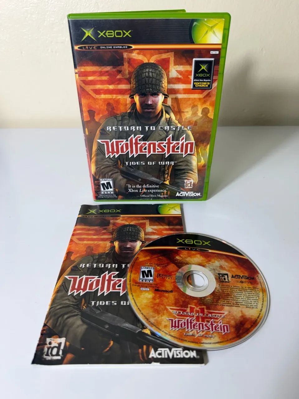 Return to Castle Wolfenstein Xbox clássico 